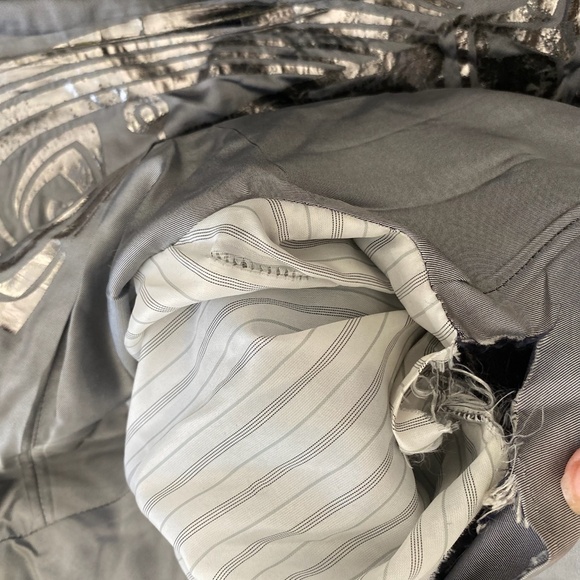 Pre-Owned Millard Fillmore Military-Style Wool Blend Cropped Peacoat – Size L - Picture 8 of 9